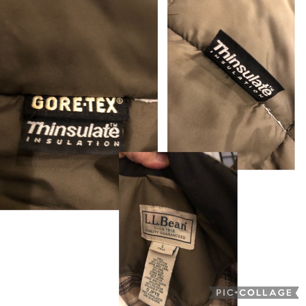 Men’s LL Bean XLT Nor-Easter Gortex INSULATED Parka L TALL WOOL LINED VINTAGE - Picture 5 of 15